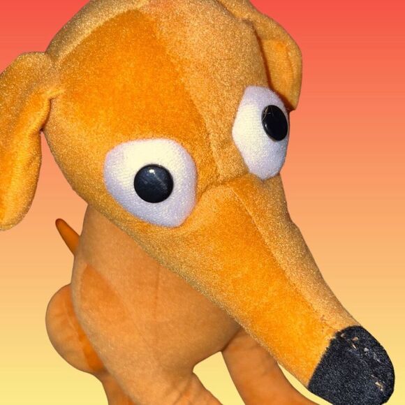 The Simpsons Santa's Little Helper Dog Plush Stuffed Toy Universal Studios 14” - Picture 2 of 6